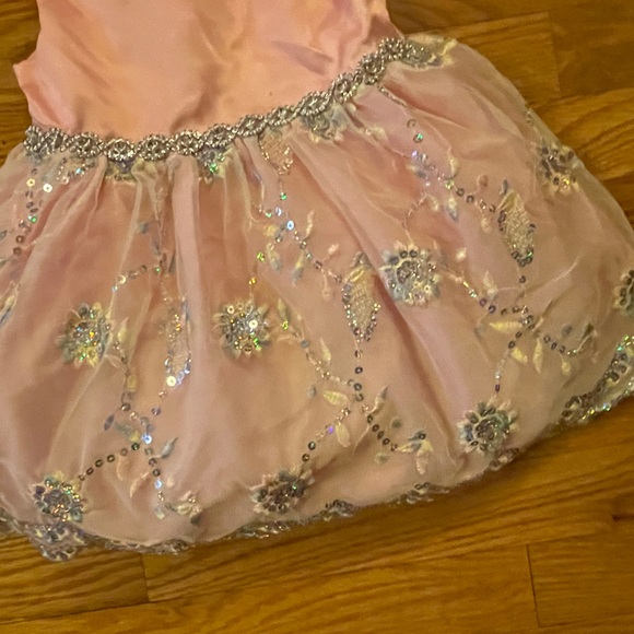 Toddler Sparkling Pink Party Dress - Picture 5 of 7